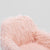 Fluffy Office Chair Faux Fur Modern Swivel Desk Chair for Women And Girls-Pink