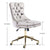 Velvet Home Office Chair- Grey