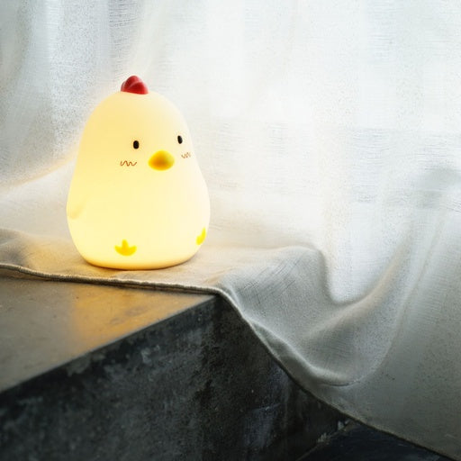 Muid Wake Up Chicken Night Lamp Alarm Clock White HM--104-MUID