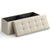 SONGMICS 109cm Folding Storage Ottoman Bench Beige LSF77BE