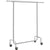 SONGMICS Heavy Duty Clothes Rack on Wheels Metal Chrome Extendable HSR11SV1