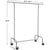 SONGMICS Heavy Duty Clothes Rack on Wheels Metal Chrome Extendable HSR11SV1