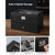 SONGMICS 20-Slot Watch Box with Glass Lid 2 Layers Black Synthetic Leather Gray Lining JWB006V1