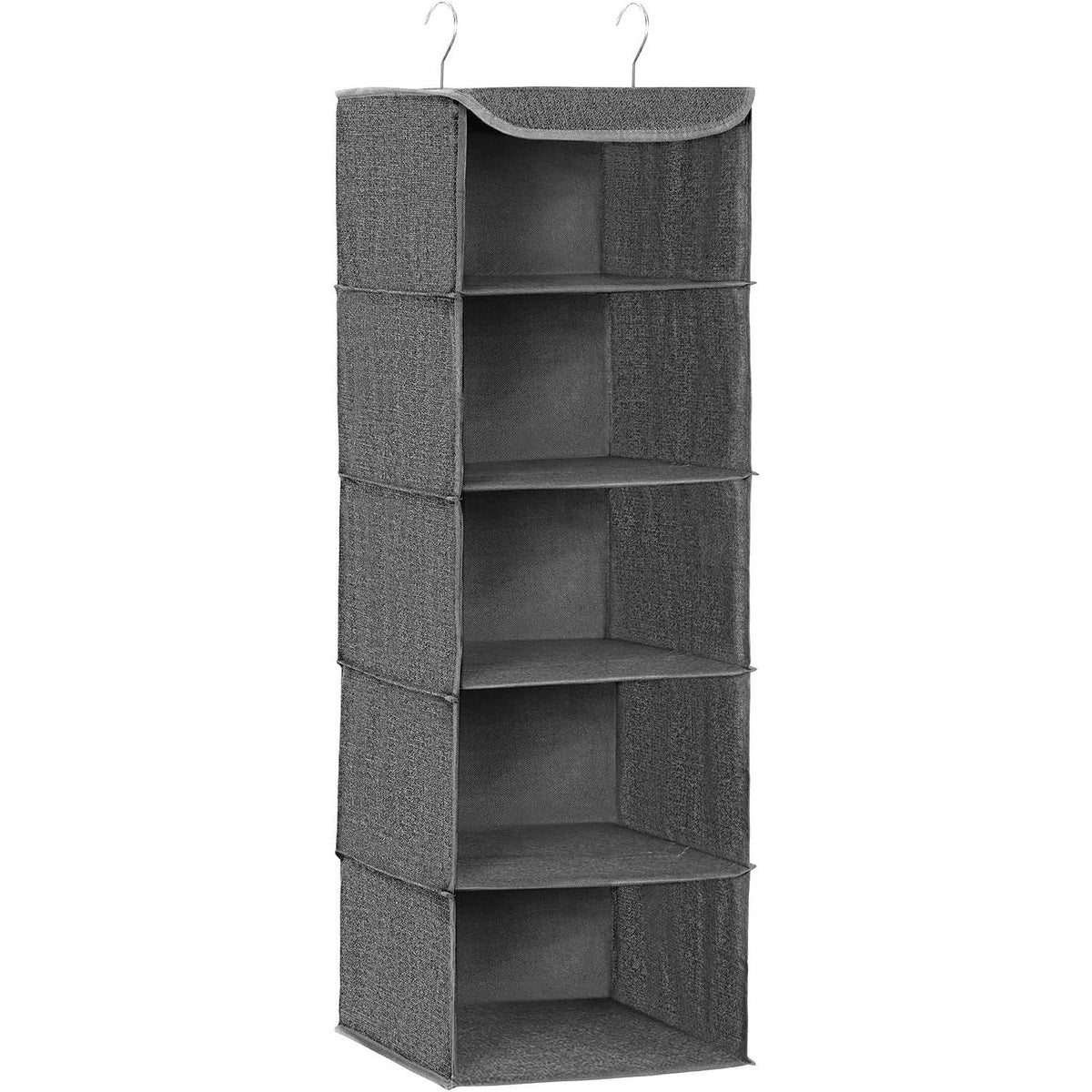 SONGMICS Hanging Wardrobe Storage Organiser Grey RYCH06G