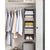 SONGMICS Hanging Wardrobe Storage Organiser Grey RYCH06G