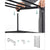 SONGMICS 10 Tier Metal Shoe Rack for 50 Pairs of Shoes Black LSA10BKV1