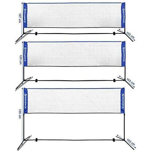 SONGMICS 3m Portable Tennis Badminton Net Blue SYQ300V1