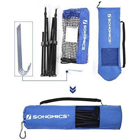 SONGMICS 3m Portable Tennis Badminton Net Blue SYQ300V1