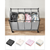 SONGMICS Laundry Basket with 4 Removable Laundry Bin on Wheels Gray LSF005GS