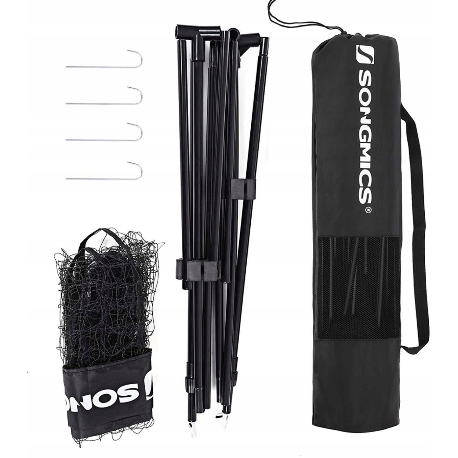 SONGMICS 5m Portable Tennis Badminton Net Black SYQ500HV1