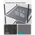 SONGMICS Portable Clothes Storage with 6 Shelves and 1 Clothes Hanging Rail Grey