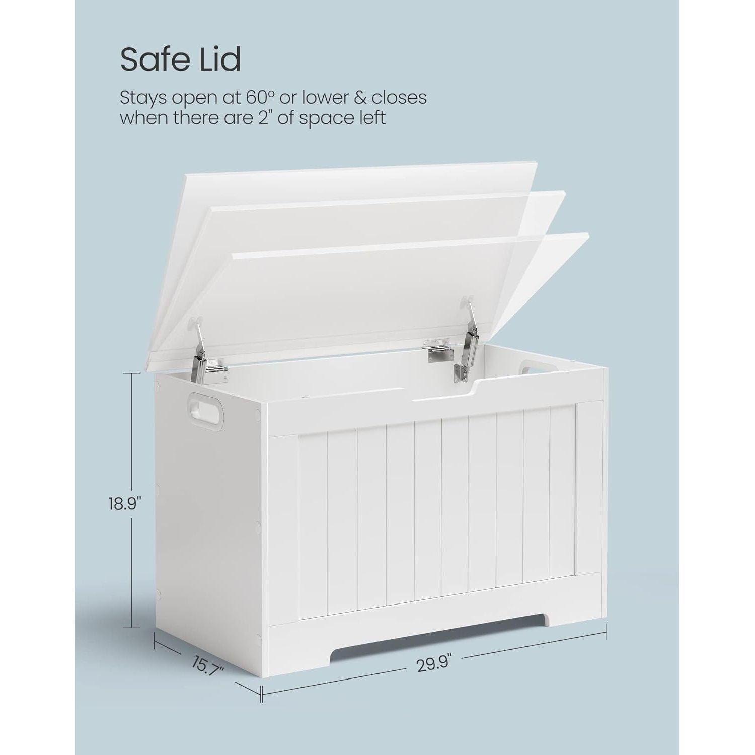 VASAGLE Storage Bench White LHS11WTV1