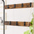 VASAGLE Coat Rack Stand Height 183 cm Rustic Brown and Black HSR40B