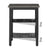 VASAGLE Set of 2 Charcoal Gray and Black Side Table with Adjustable Mesh Shelves LET024B04