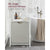 VASAGLE Laundry Hamper with Shelf and Pull-Out Bag 65L White BLH101W01