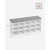 VASAGLE Storage Shoe Bench 15 Compartments with Cushion White and Grey