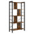 VASAGLE Bookshelf Rustic Brown and Black