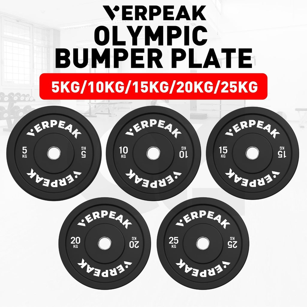 VERPEAK Black Bumper weight plates-Olympic (20kgx1) VP-WP-103-FP / VP-WP-103-LX