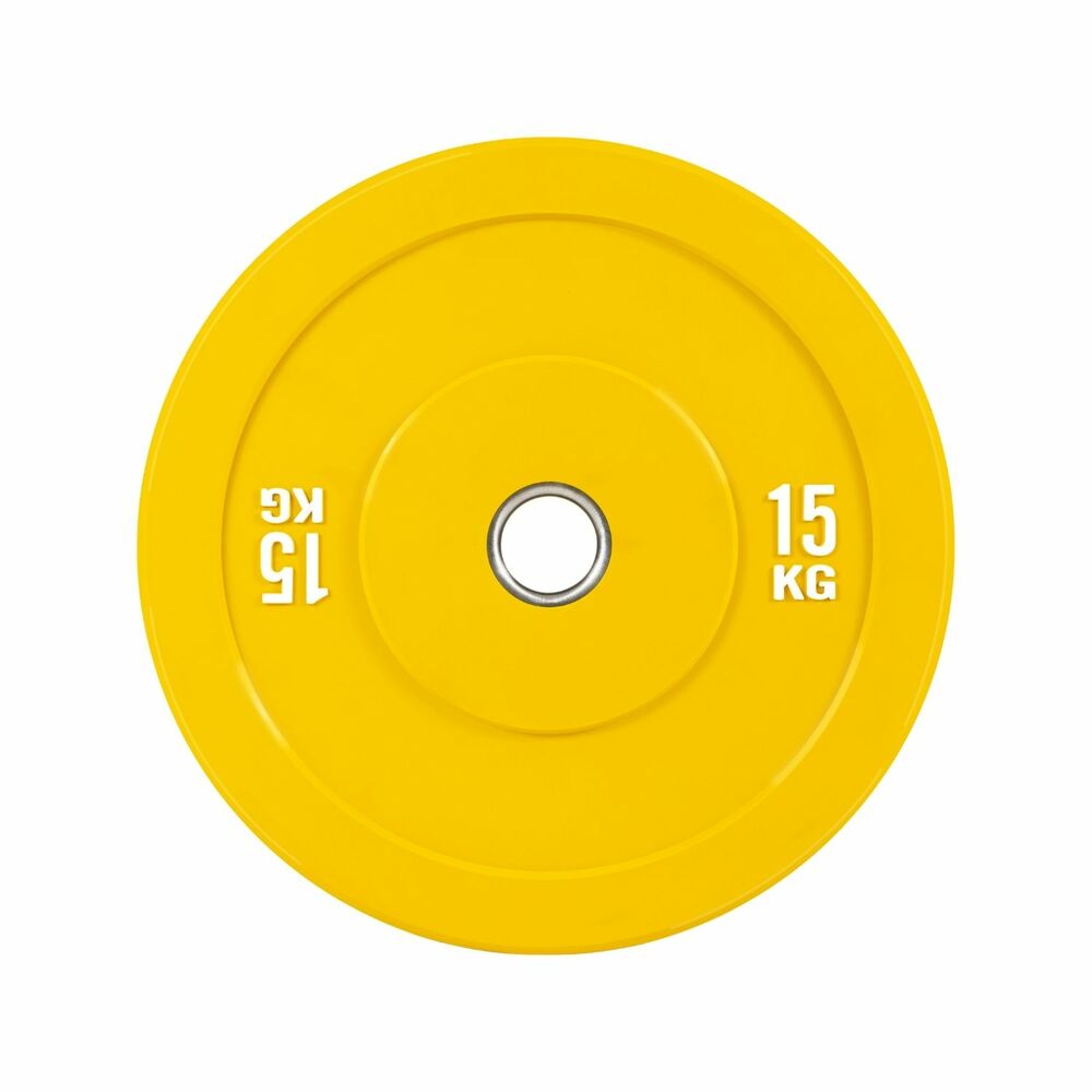 Verpeak Colour Bumper Plate 15KG Yellow VP-WP-107-FP