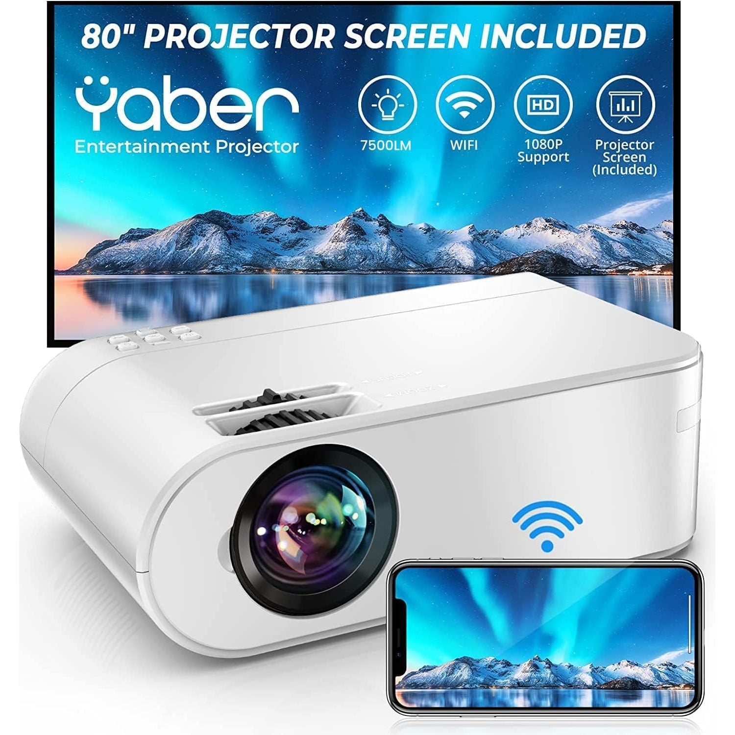 YABER V2 Native 720P LCD Entertainment Projector