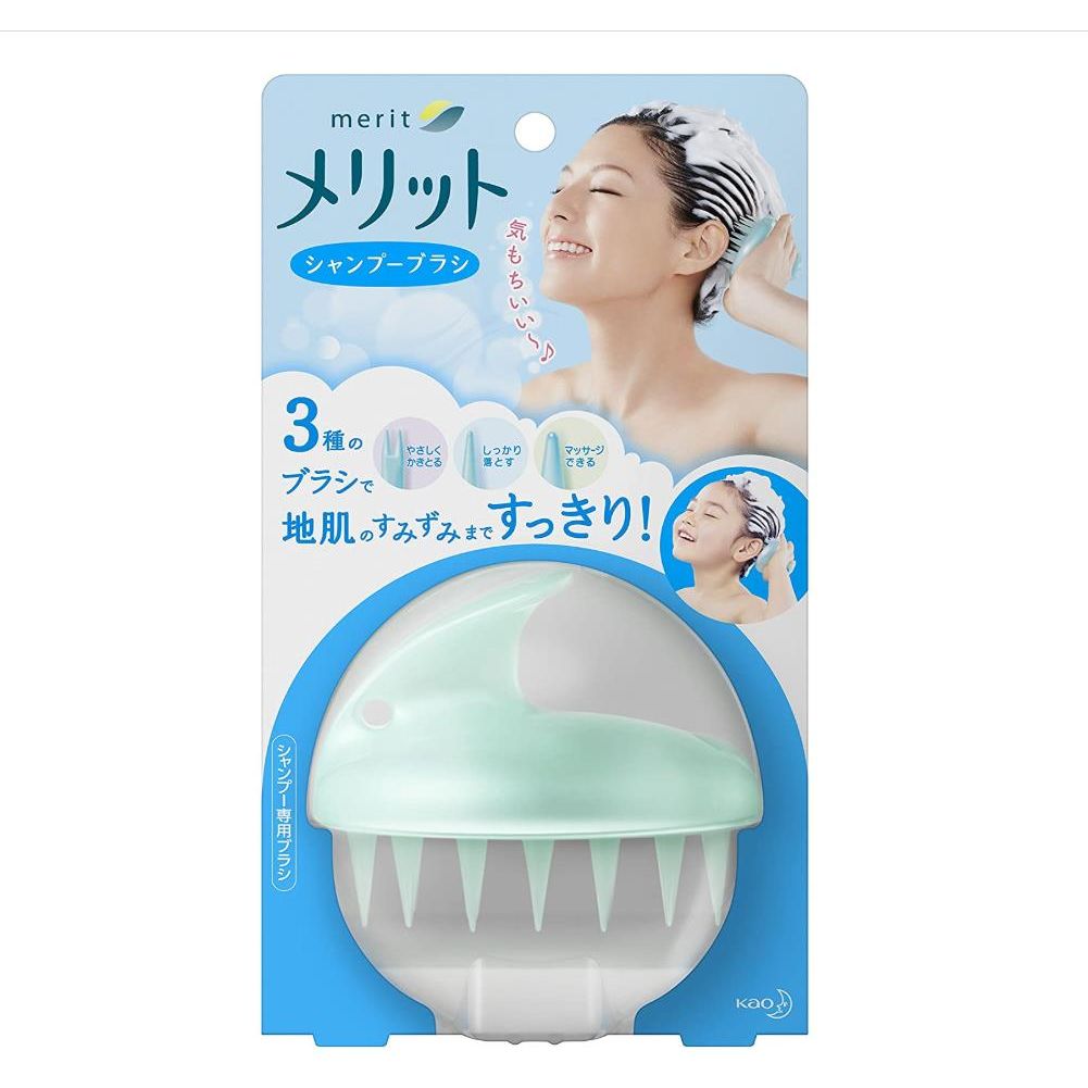 [6-PACK] KAO Japan Merit Shampoo Massage Brush for Scalp Care