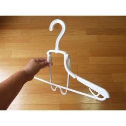 [10-PACK] KOKUBO Japan Hooded Clothes Special Hanger Three-dimensional Speed Dry