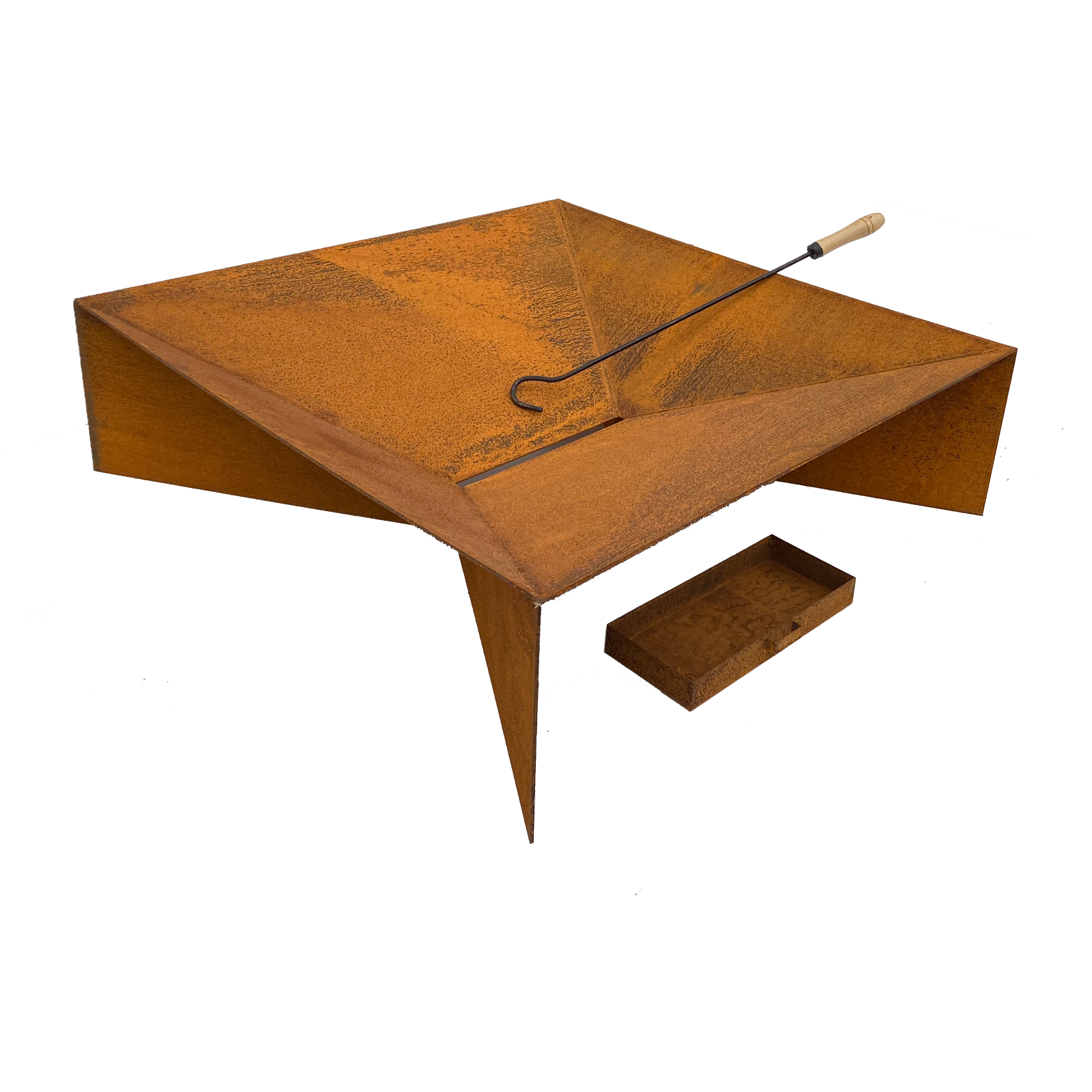 Firepit with Ash Tray with 0.11" Mild Steel