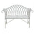 White Lavinia Iron Outdoor Bench