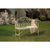 White Lavinia Iron Outdoor Bench