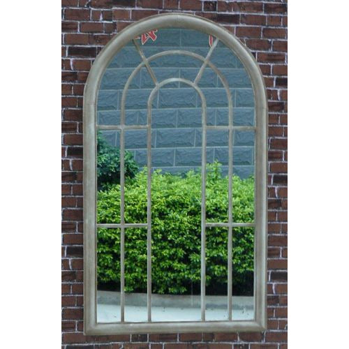 Large Garden Arched Window Mirror