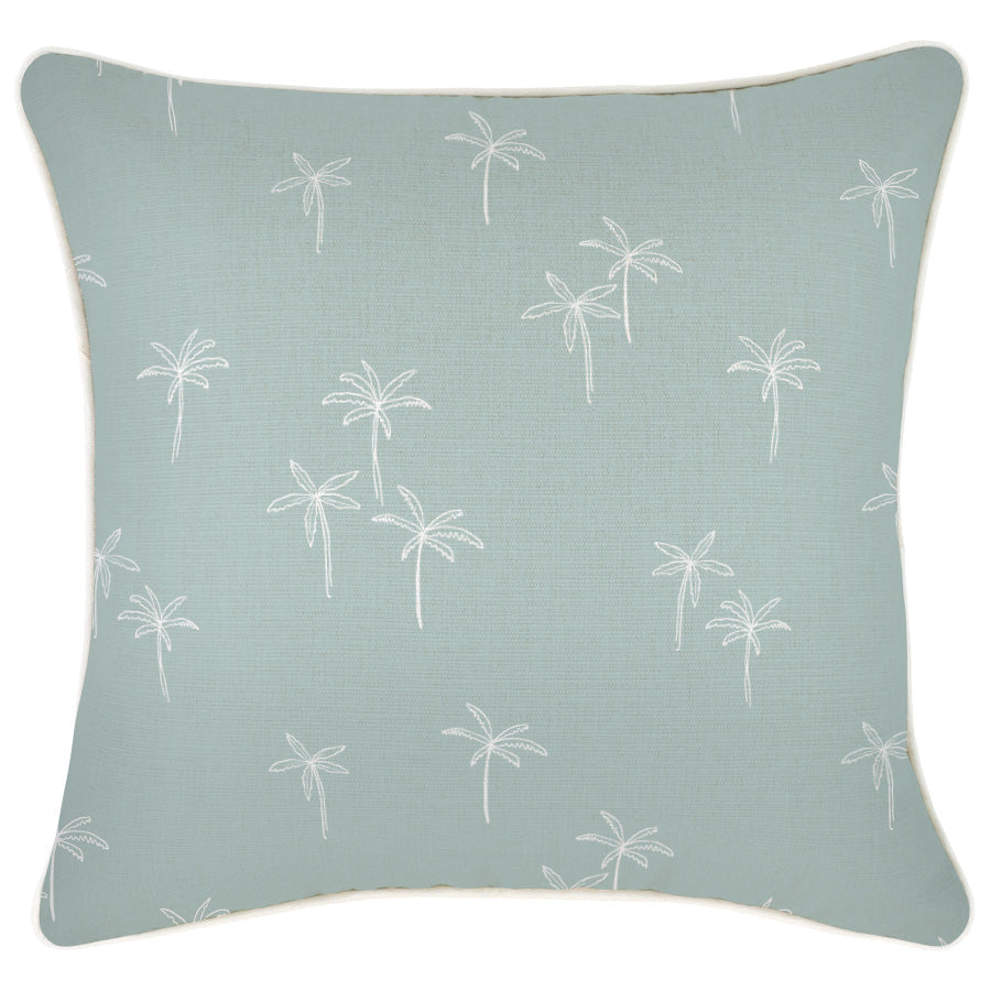 Cushion Cover-With Piping-Palm Cove Seafoam-45cm x 45cm