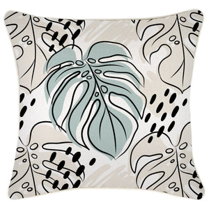 Cushion Cover-With Piping-Rainforest Seafoam-45cm x 45cm