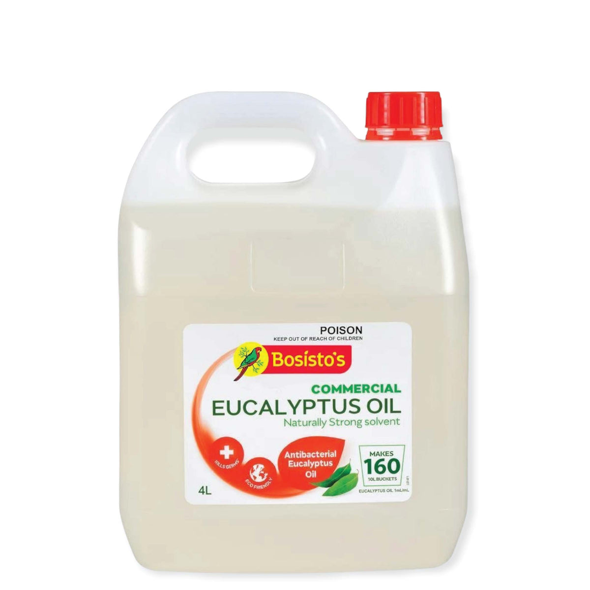 4L Commercial Cleaner Natural Bosisto&#39;s Eucalyptus Oil Floor Kitchen Bathroom