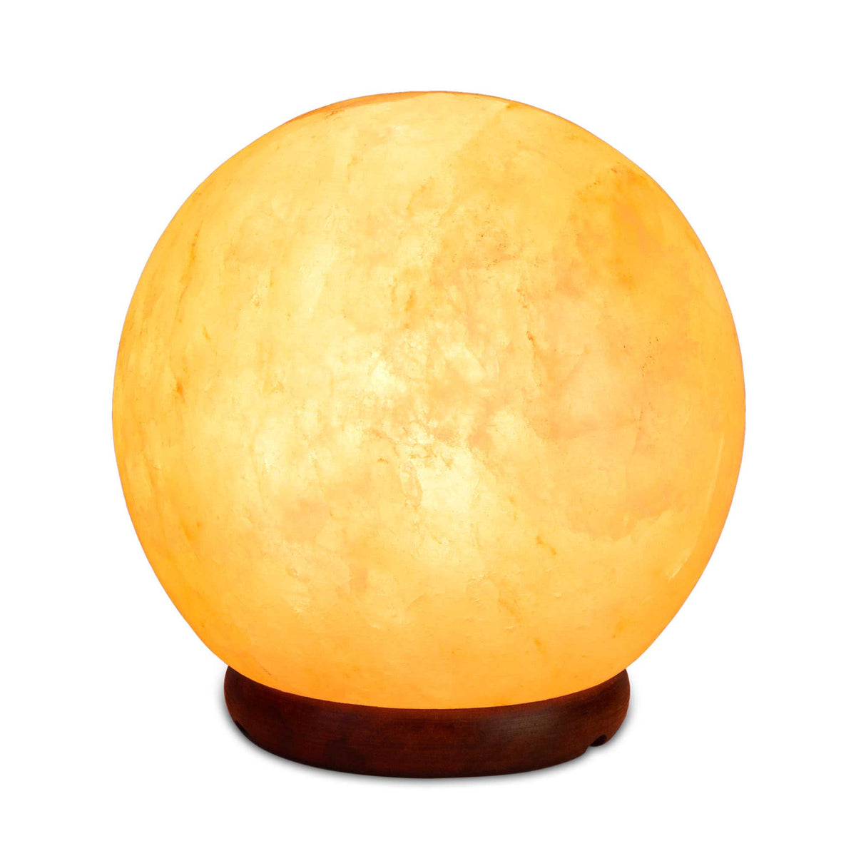 12V 12W 5&quot; Ball Himalayan Pink Salt Lamp Carved Rock Crystal Light Bulb On/Off