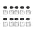 10x 300ml Flint Glass Jars + Twist Lids - Round Food Cosmetic Packing Containers