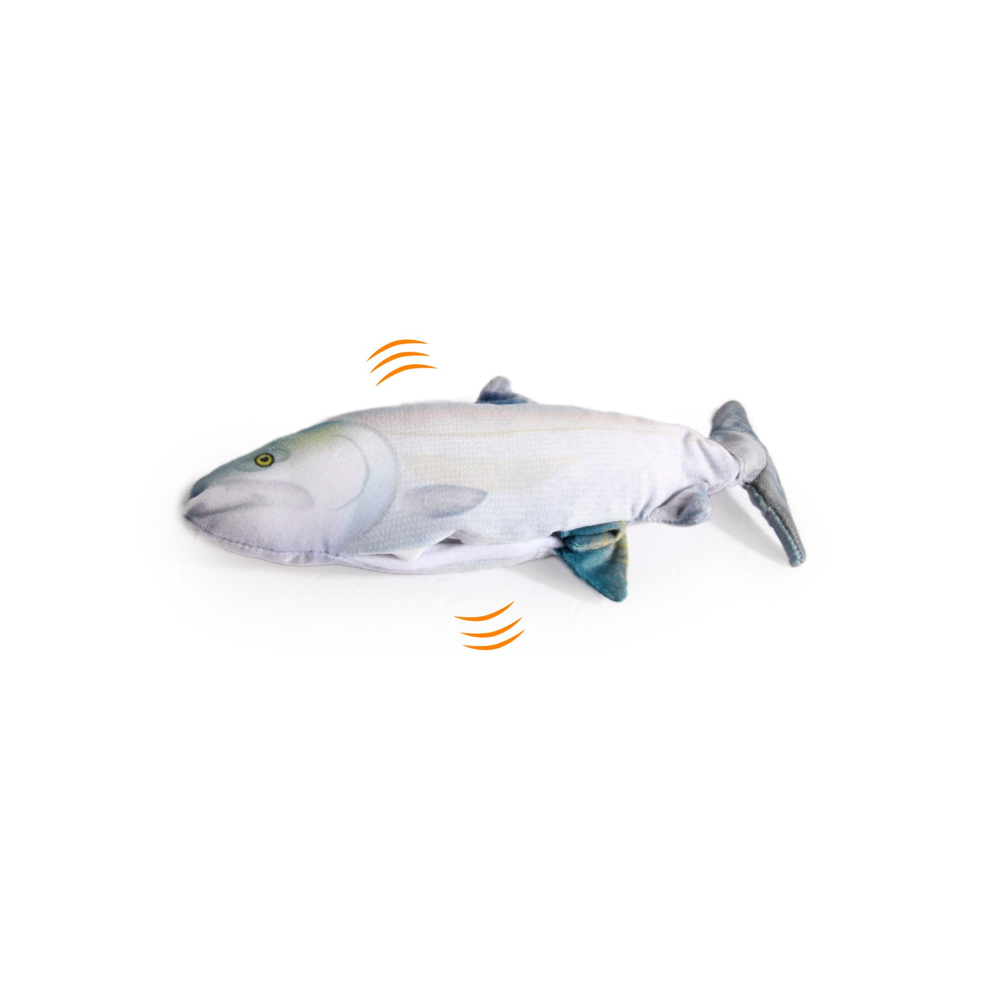 Jittering Sardine Cat Toy Flopping Dancing Fish + Catnip Silvervine Electric USB