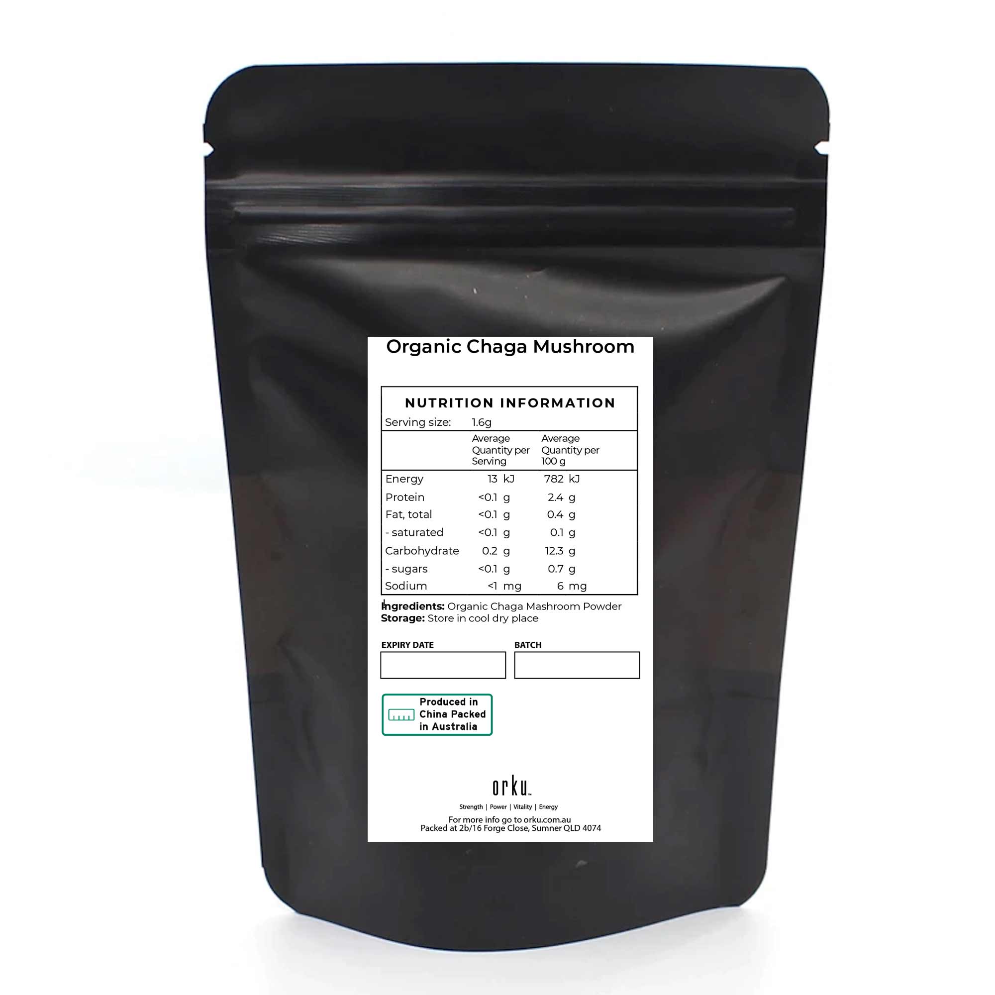 2Kg Organic Chaga Mushroom Powder - Supplement Inonotus Obliquus Health Food