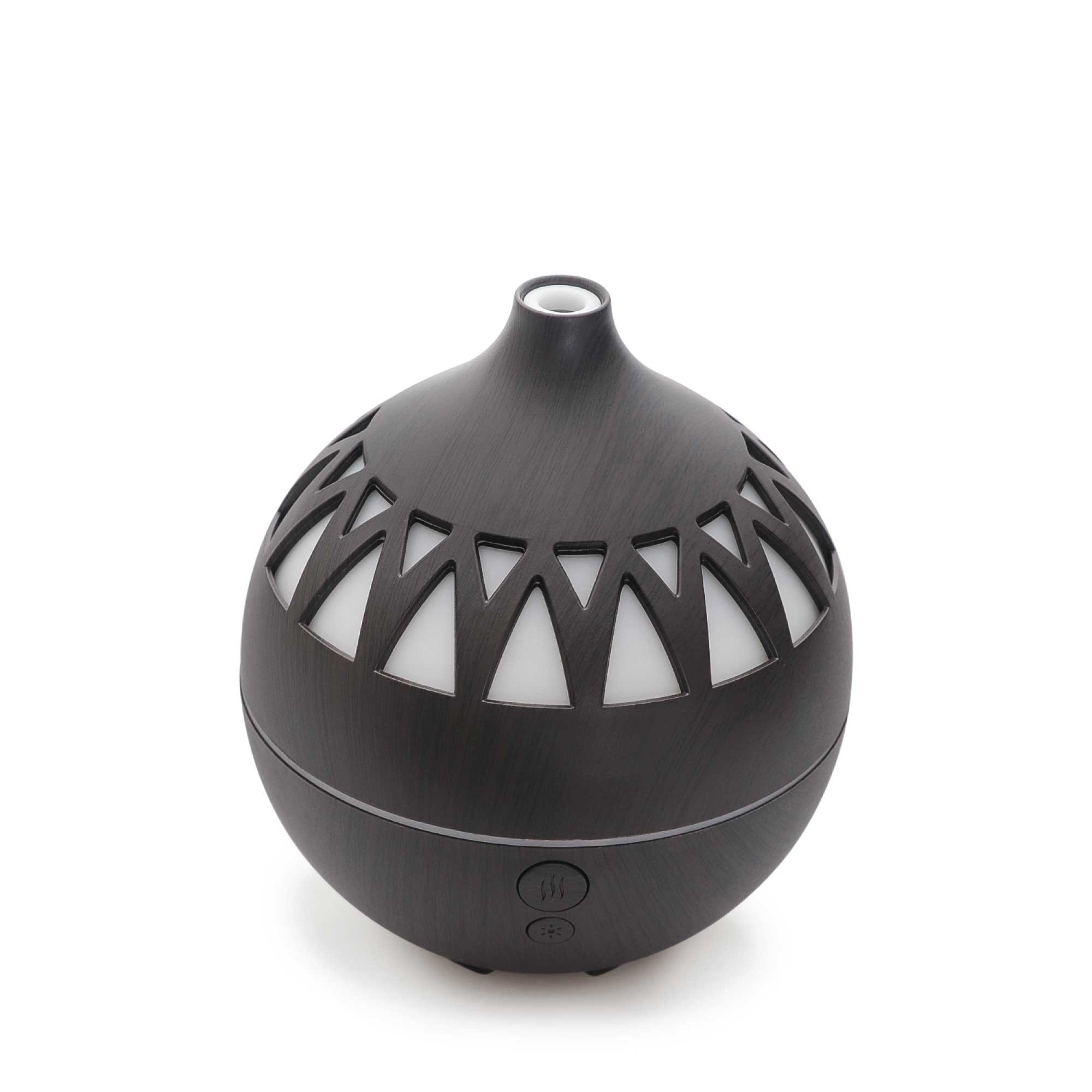 Essential Oil Aroma Diffuser - 180ml USB LED Dark Wood Mist Humidifier