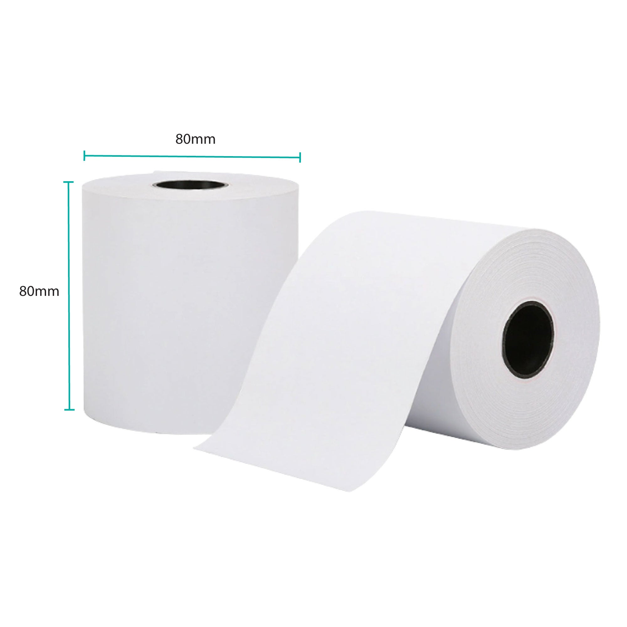 10x Thermal Paper Rolls 80x80mm -  47.5m Register EFTPOS POS Receipt Bulk