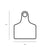 1-100 Cattle Number Ear Tags 5x4cm Set - Small Pink Pig Goat Livestock Label