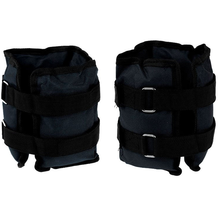 Powertrain Sports Pair 2kg Ankle Weights Home Gym Equipment Wrist Fitness Yoga Training Weights