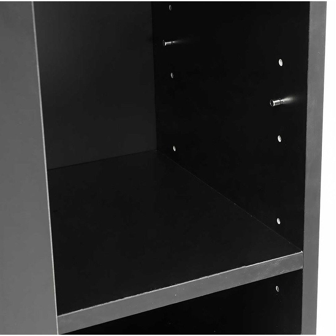 Sarantino New 21 Pairs Shoe Cabinet Rack Storage Organiser Shelf 2 Doors Cupboard Black