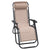 Wallaroo Zero Gravity Reclining Deck Lounge Sun Beach Chair Outdoor Folding Camping - Beige