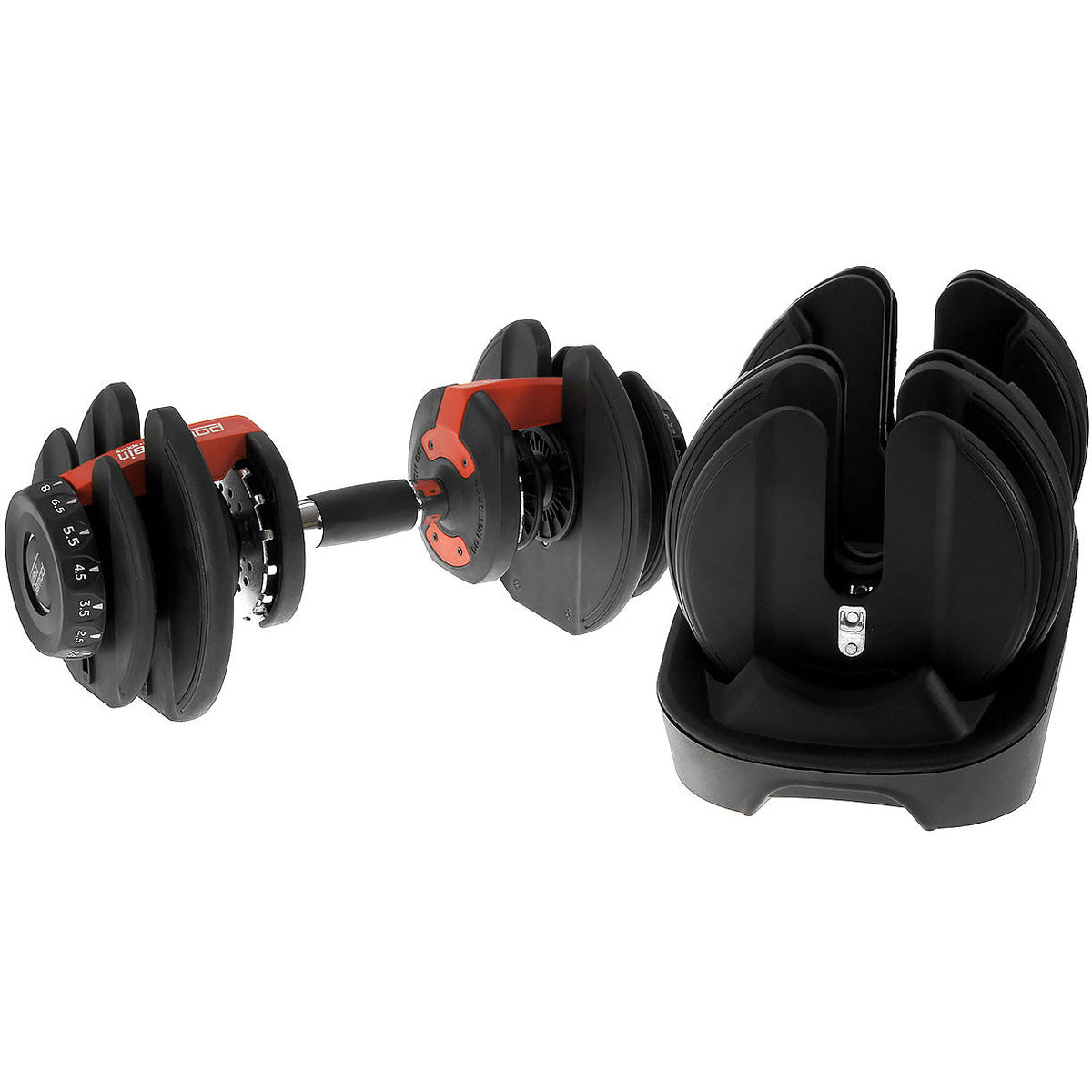 Powertrain 2x 24kg  Adjustable Dumbbells with Stand