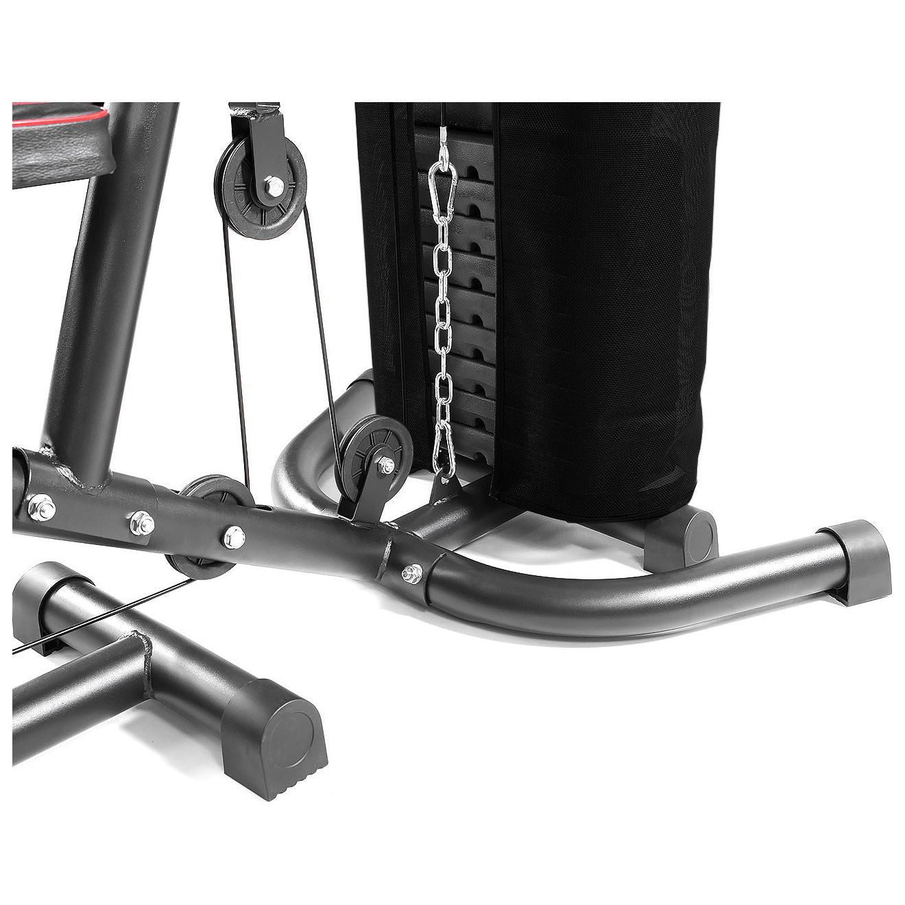 Powertrain Multi Station Home Gym With 68kg Weights Preacher Curl Pad