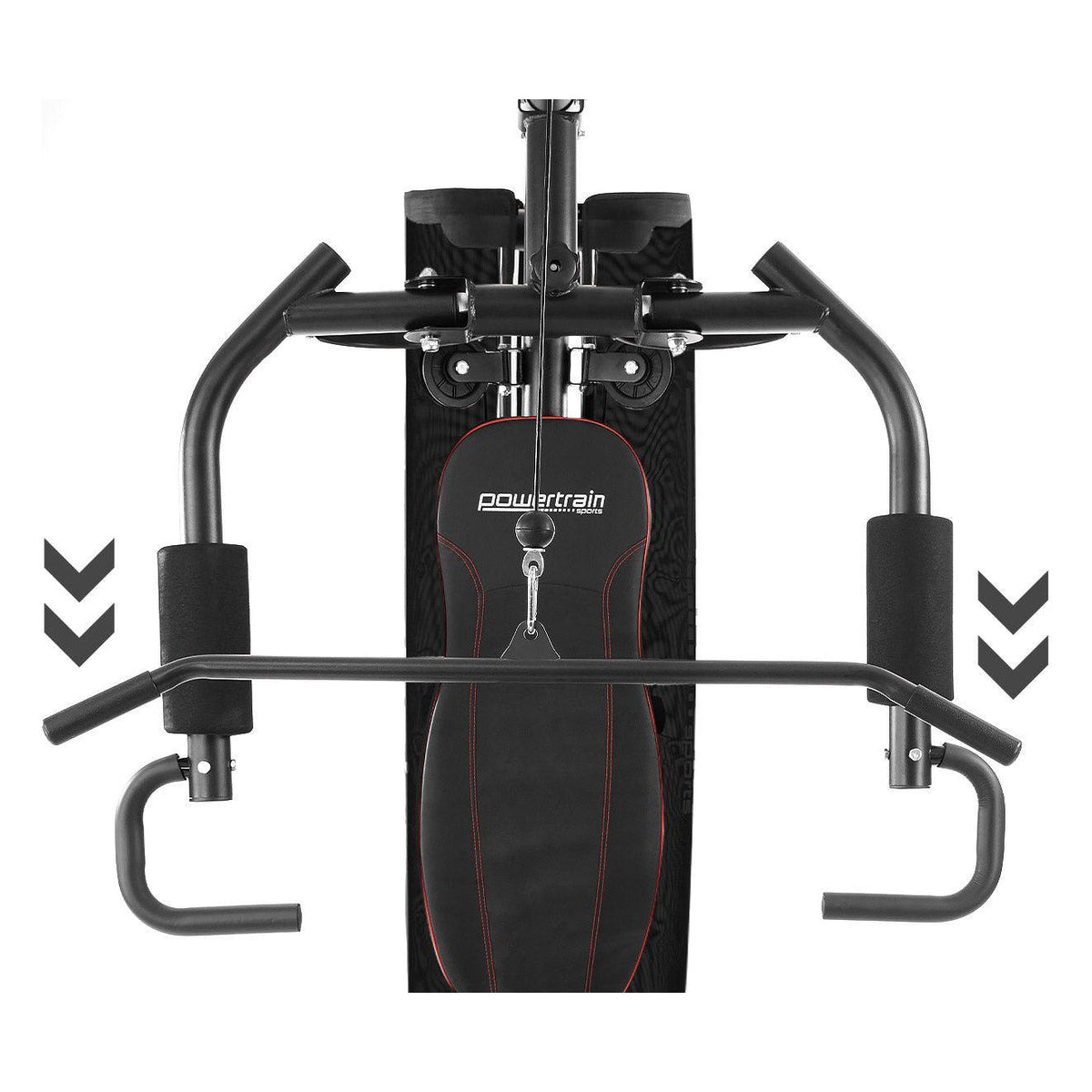 Powertrain Multi Station Home Gym With 68kg Weights Preacher Curl Pad
