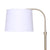 Sarantino Metal Floor Lamp Brass Finish Adjustable Height