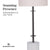 Sarantino Concrete & Metal Table Lamp with Off-White Linen Shade
