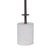 Sarantino Concrete & Metal Table Lamp with Off-White Linen Shade