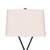 Sarantino Metal Table Lamp Pair Rectangular Shade X Stand